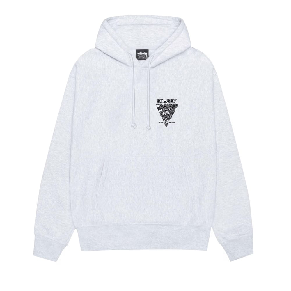Stussy Dragon Hoodie Ash Heather