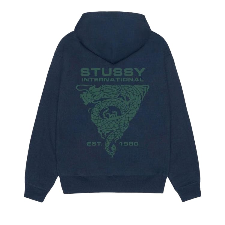 Stussy Dragon Hoodie Navy