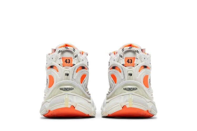 Balenciaga Runner Sneaker Eggshell Neon Orange