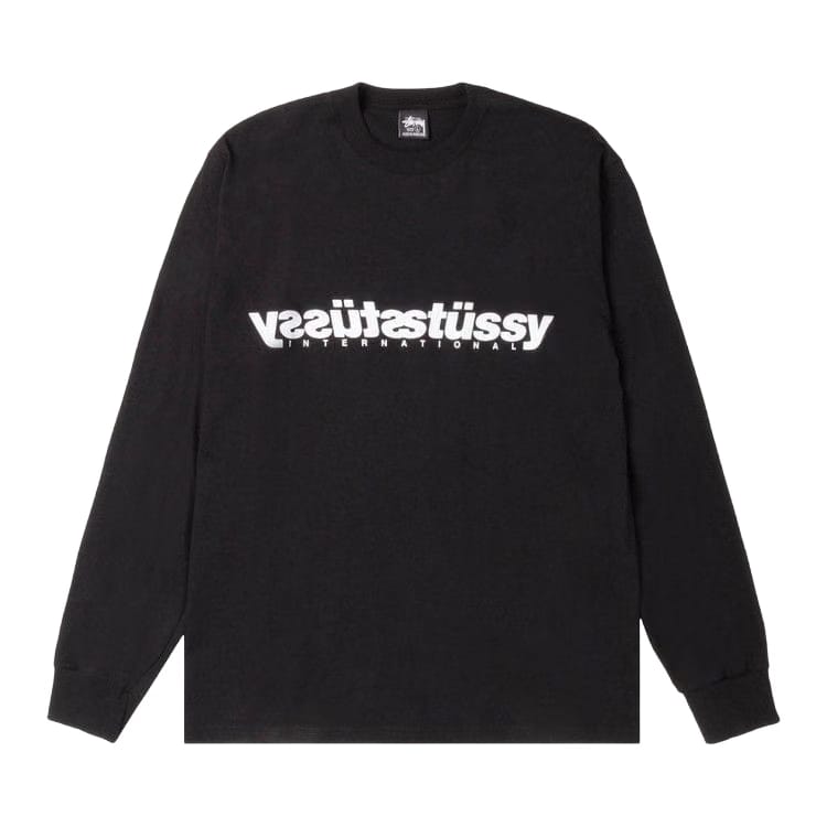 Stussy Mirror Long-Sleeve T-Shirt Black