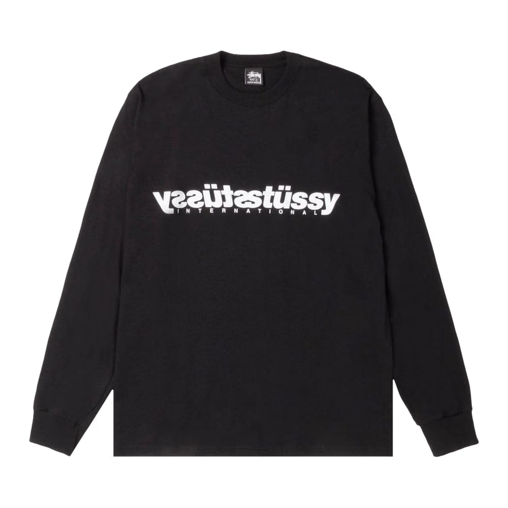 Stussy Mirror Long-Sleeve T-Shirt Black