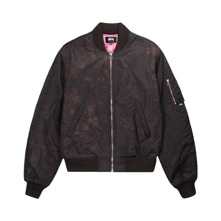 Stussy Dyed Nylon Bomber Brown