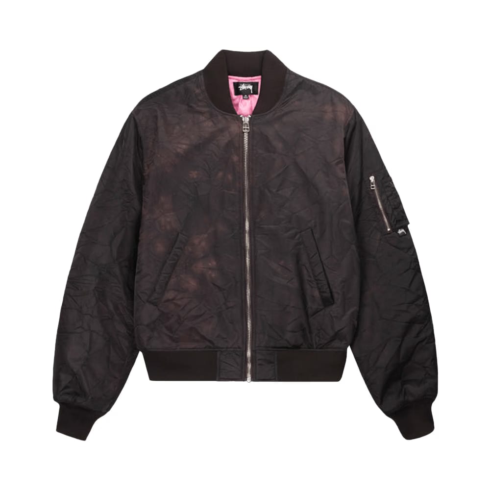 Stussy Dyed Nylon Bomber Brown