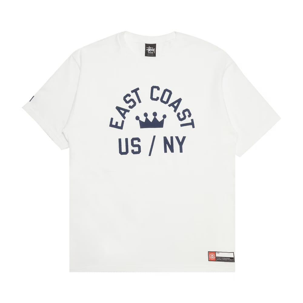 Stussy East Coast Crown US/NY T-Shirt White