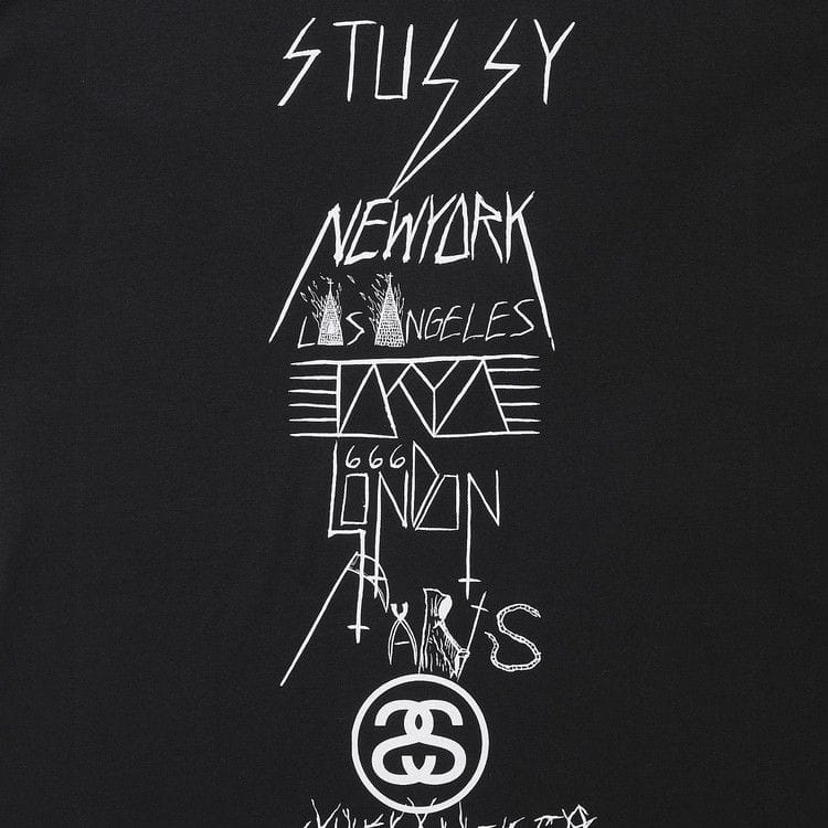 Stussy Gear Evil World Tour T-Shirt Black