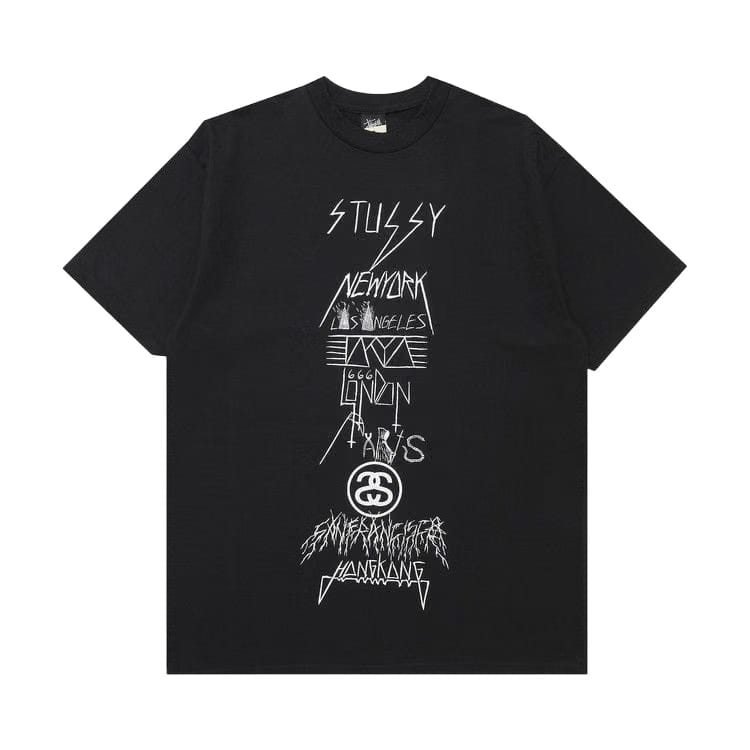 Stussy Gear Evil World Tour T-Shirt Black