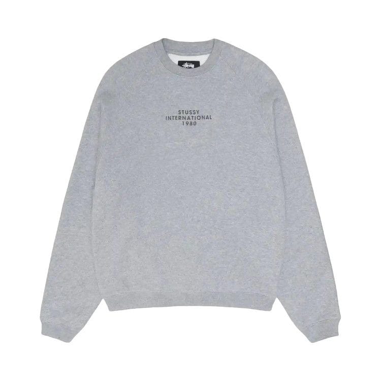 Stussy Raglan Sleeve Crew Grey Heather