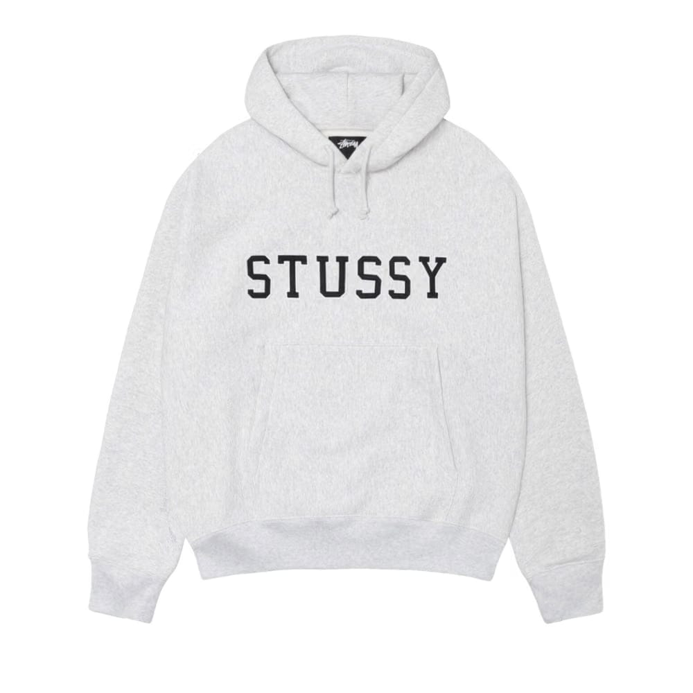 Stussy Felt Applique Hoodie Ash Heather