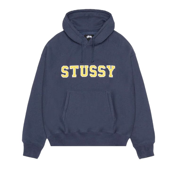 Stussy Felt Applique Hoodie Navy