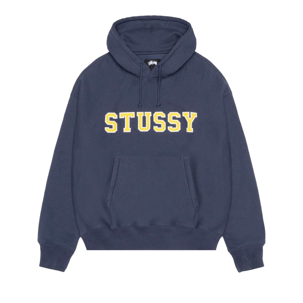 Stussy Felt Applique Hoodie Navy