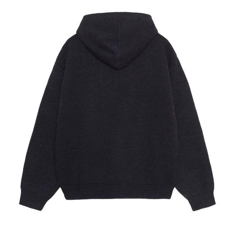 Stussy Felt Patch Knit Hoodie Black