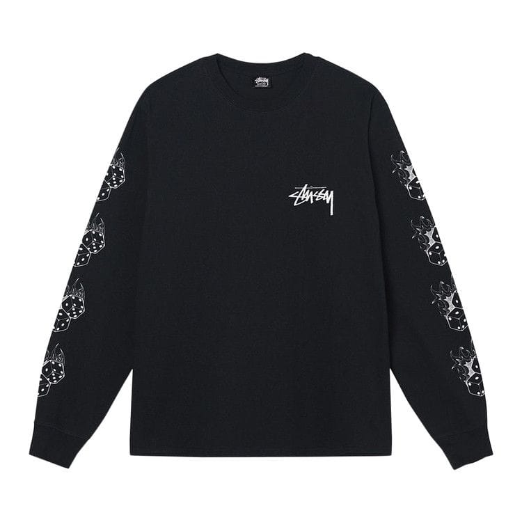 Stussy Fire Dice Long-Sleeve T-Shirt Black