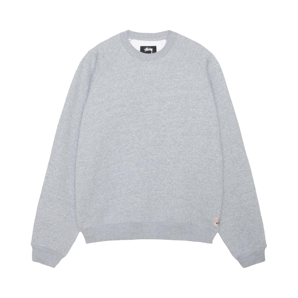 Stussy Fleece Raglan Crew Grey Heather
