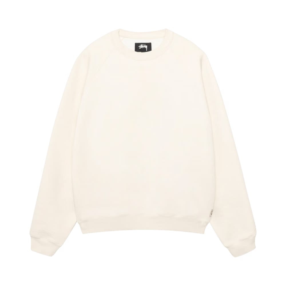 Stussy Fleece Raglan Crew Natural