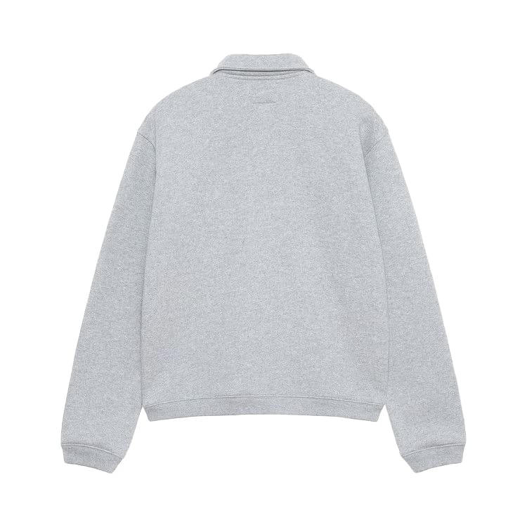 Stussy Fleece Zip Mockneck Grey Heather
