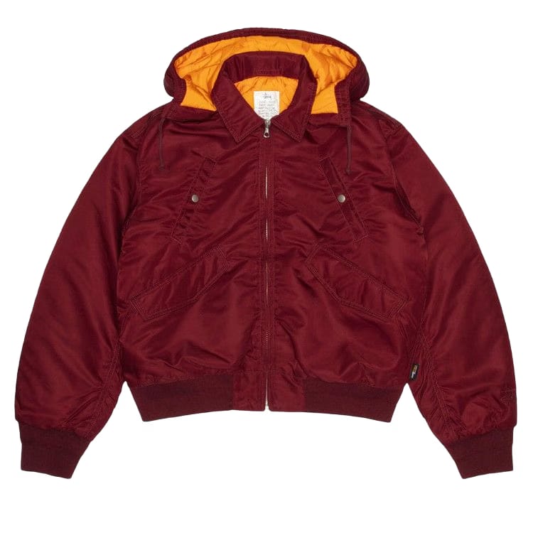 Stussy Flight Bomber Burgundy