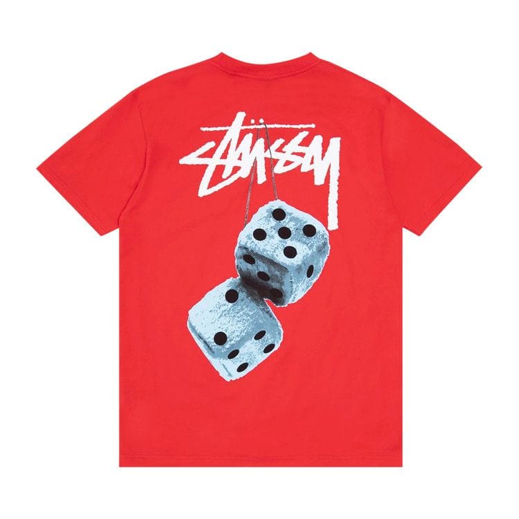 Stussy Fuzzy Dice T-Shirt Red