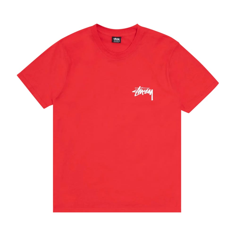 Stussy Fuzzy Dice T-Shirt Red