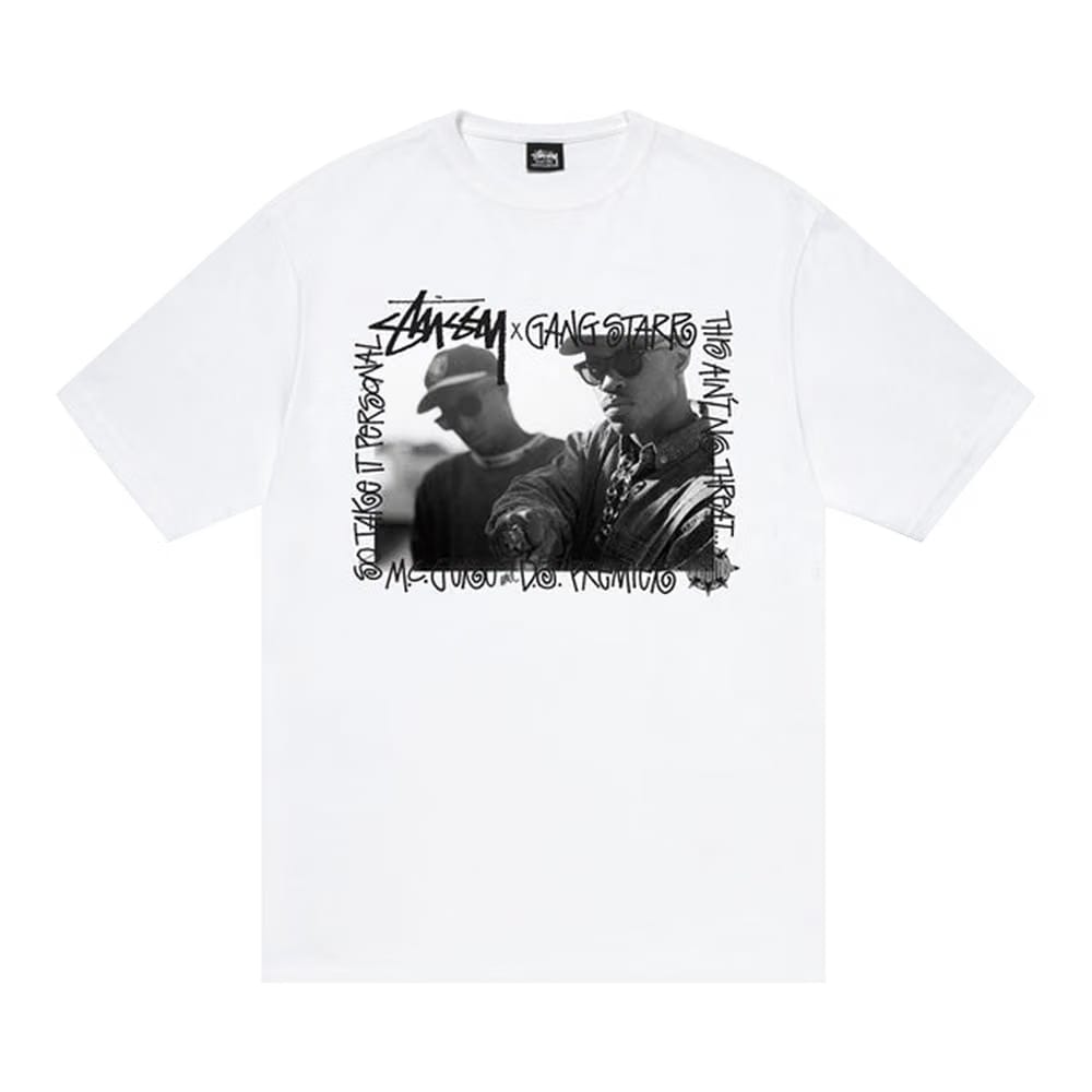 Stussy Gang Starr Take It Personal T-Shirt White