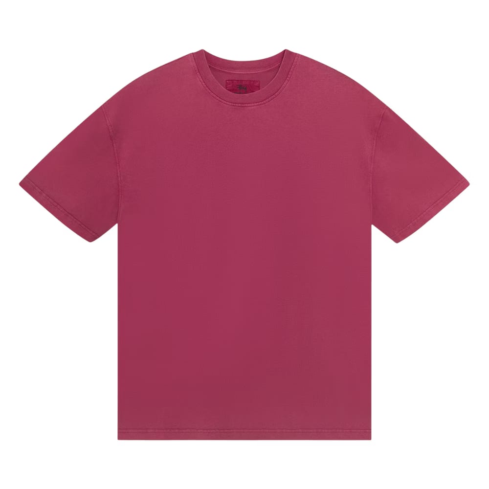 Stussy Garment Dyed Shorts-Sleeve T-Shirt Plum