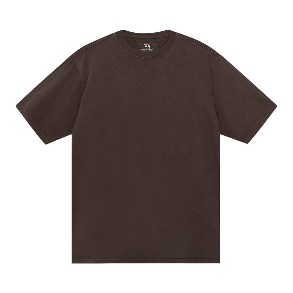 Stussy Garment Dyed Ss T-Shirt Brown