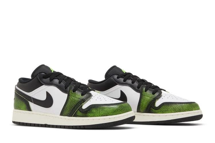 Air Jordan 1 Low SE GS WearAway Electric Green