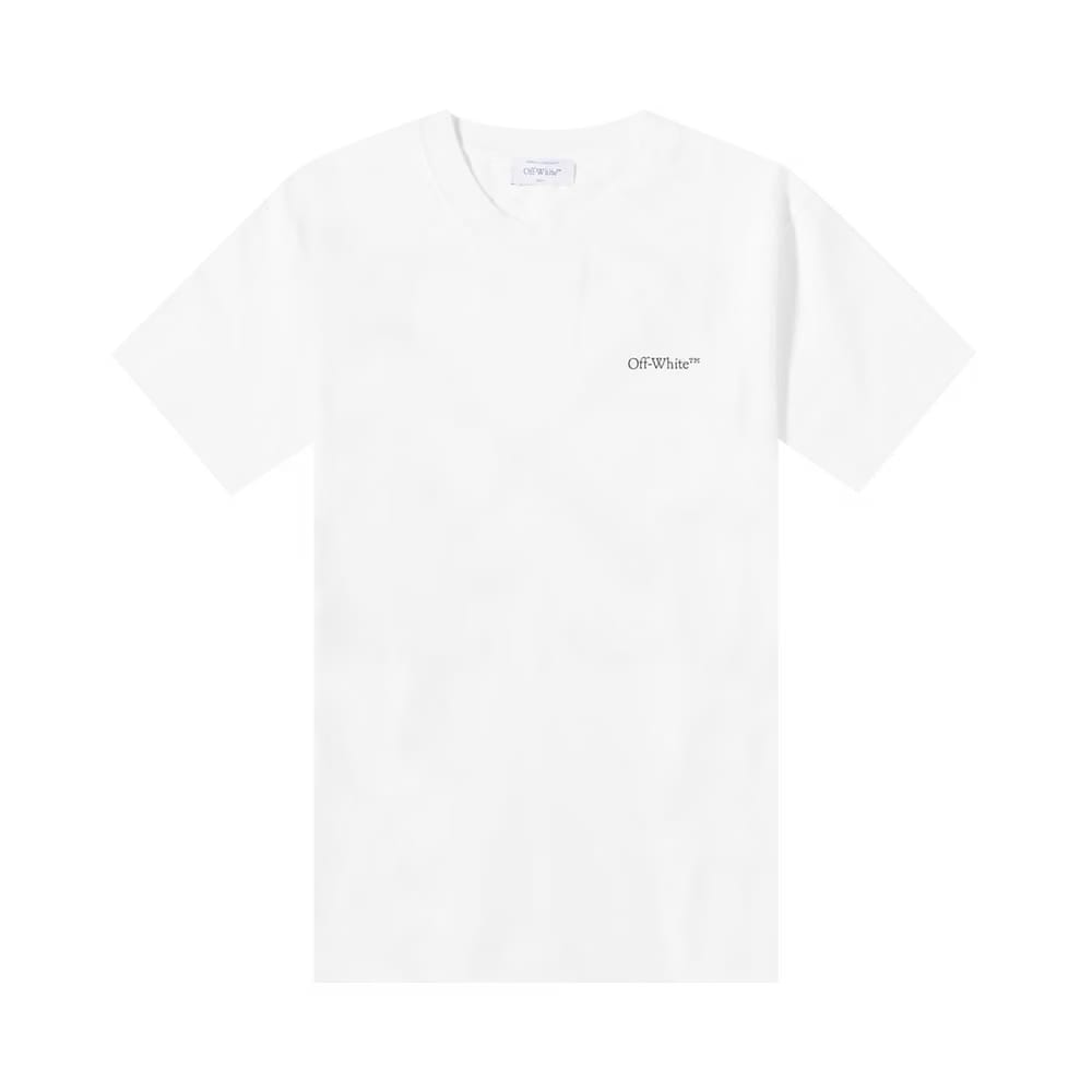 Off-White Scratch Arrows Slim Shorts-Sleeve T-Shirt White/Black