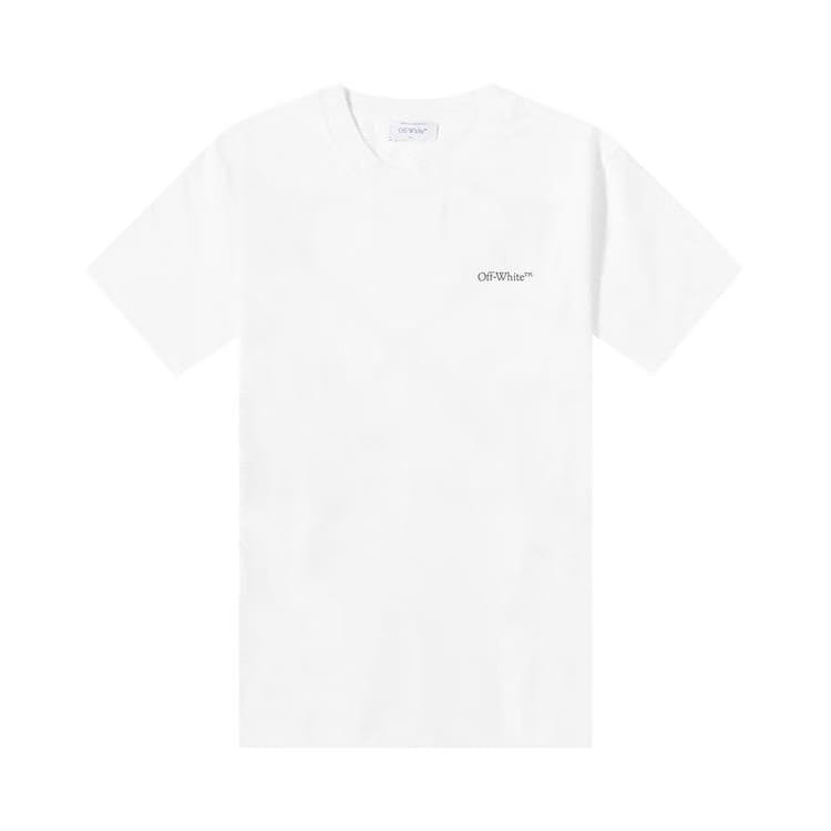 Off-White Scratch Arrows Slim Shorts-Sleeve T-Shirt White/Black