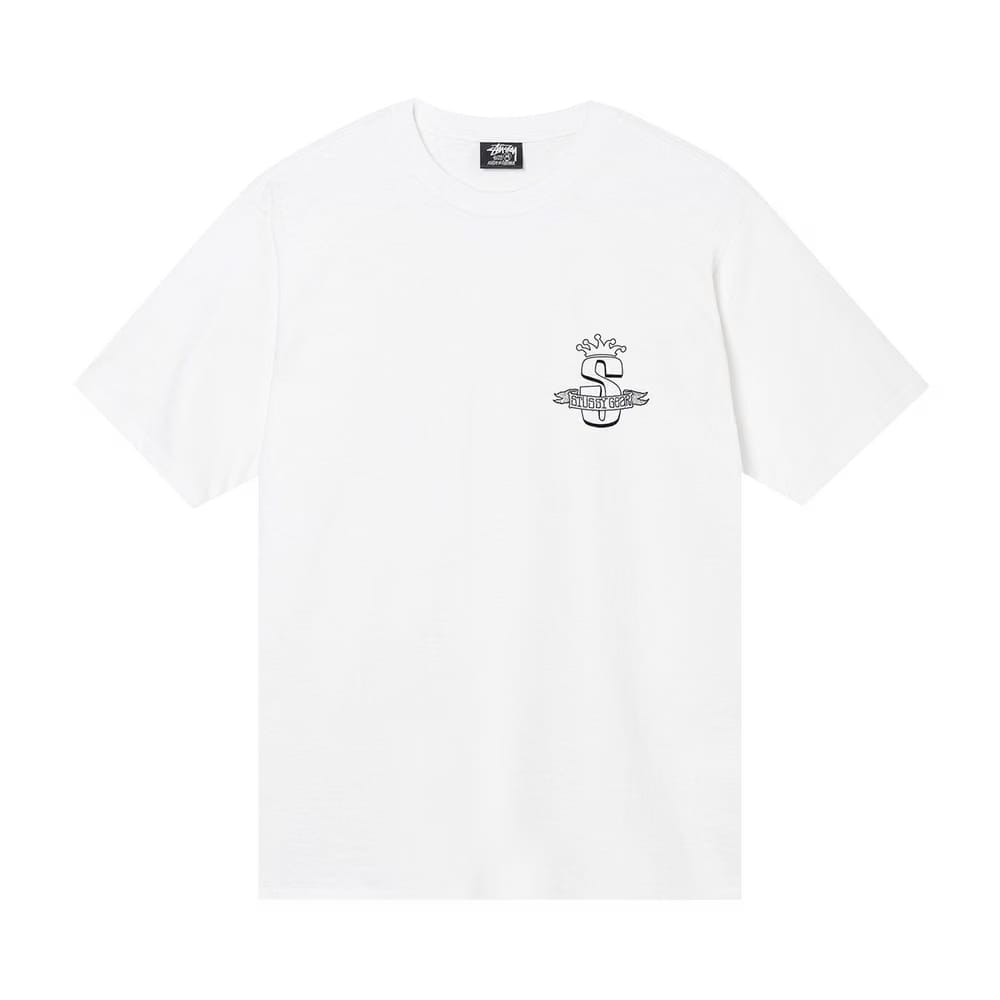 Stussy Gear Banner T-Shirt White