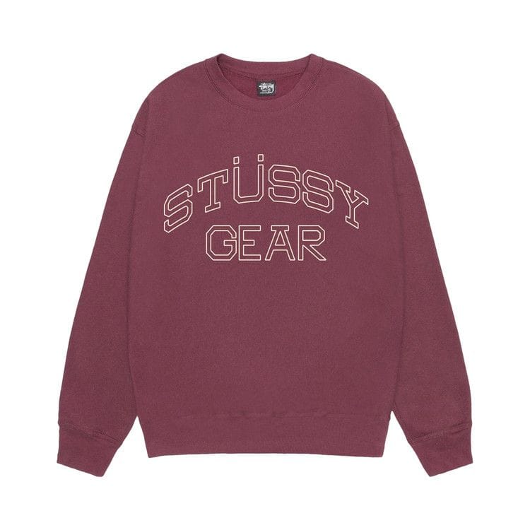 Stussy Gear Crew Oxblood