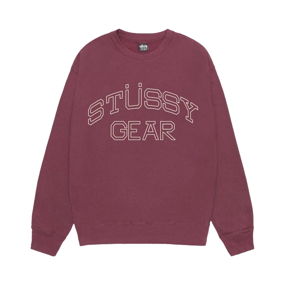Stussy Gear Crew Oxblood