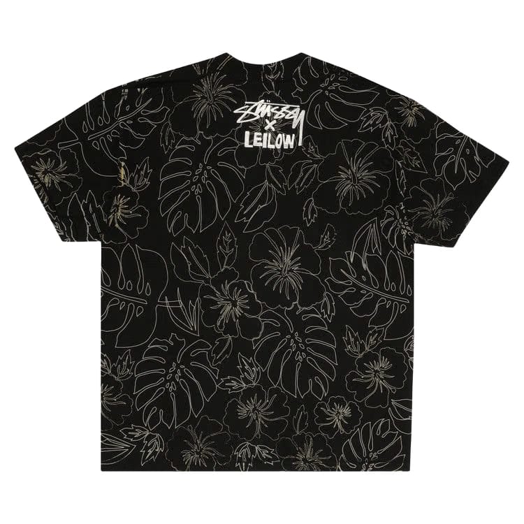 Stussy Gear Hawaiian Flower T-Shirt Black/Gold