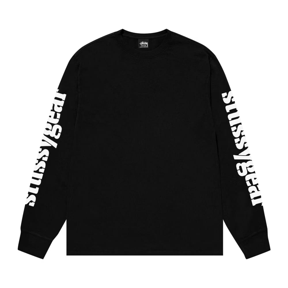 Stussy Gear Long-Sleeve T-Shirt Black
