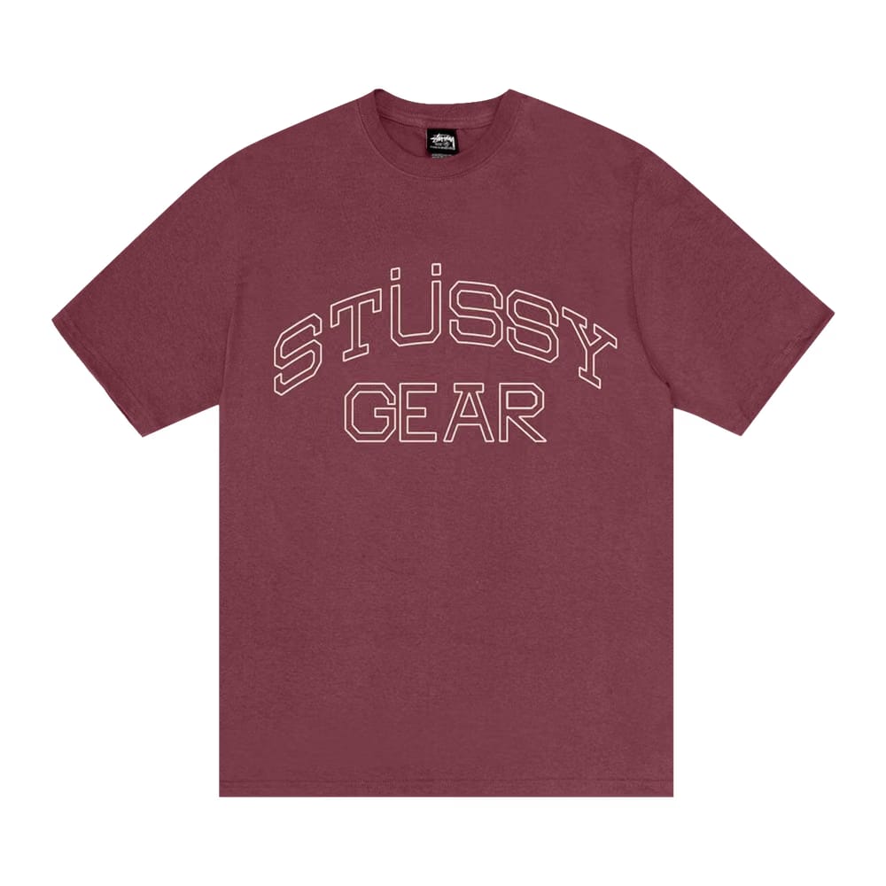 Stussy Gear T-Shirt Oxblood