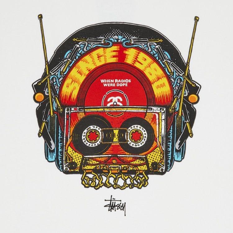 Stussy Gear When Radios Were Dope T-Shirt White