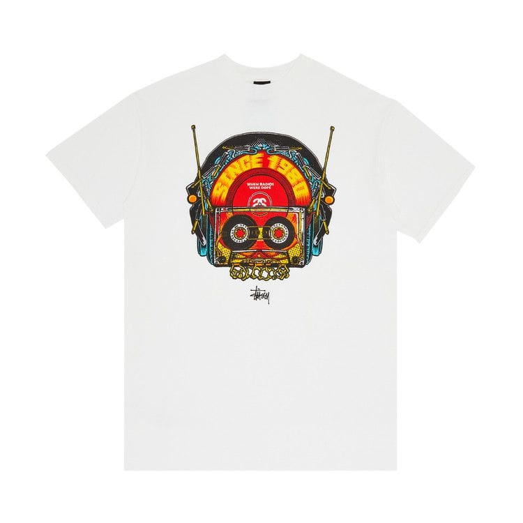Stussy Gear When Radios Were Dope T-Shirt White
