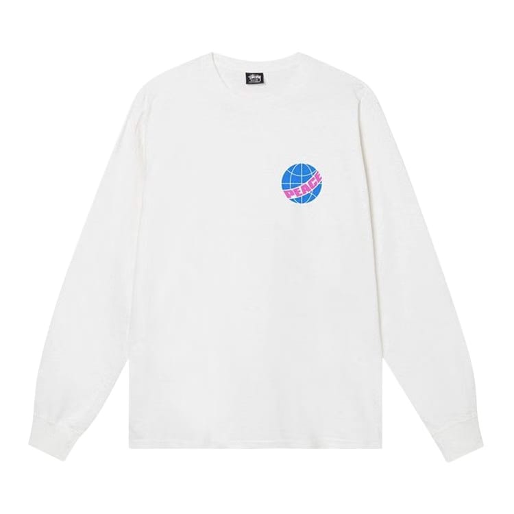 Stussy Global Peace Pigment Dyed Long-Sleeve T-Shirt Natural