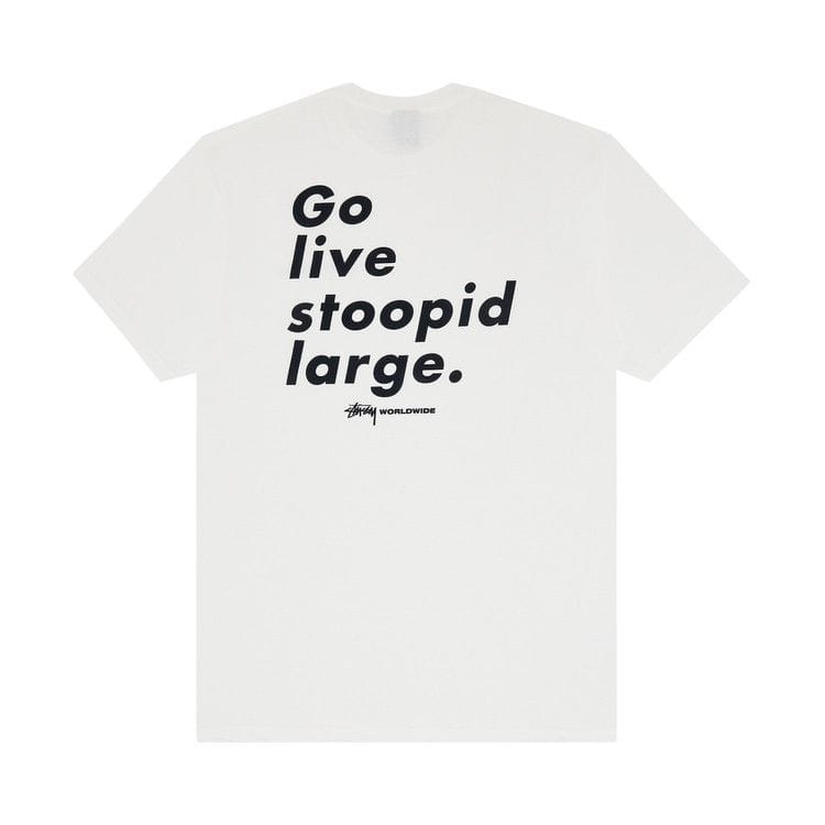 Stussy Go Live Stoopid Large T-Shirt White