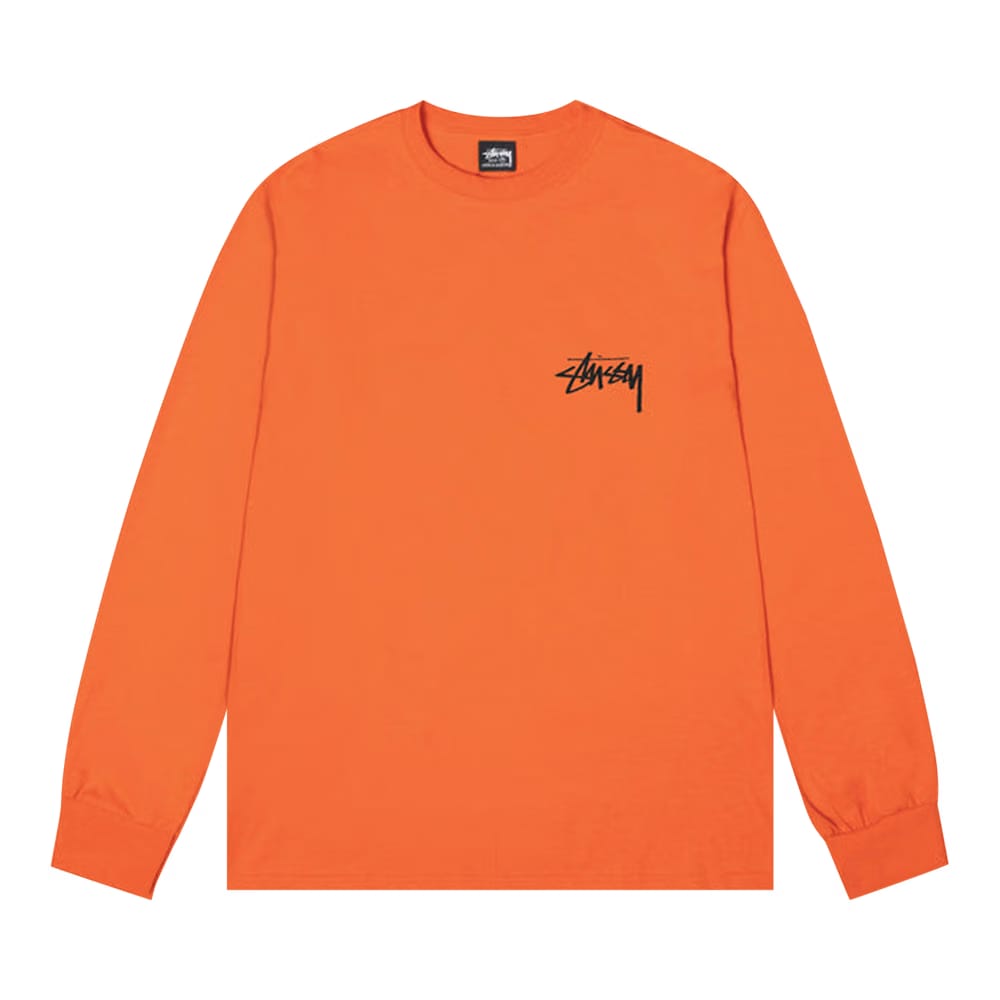 Stussy Gold Lion Long-Sleeve T-Shirt Coral
