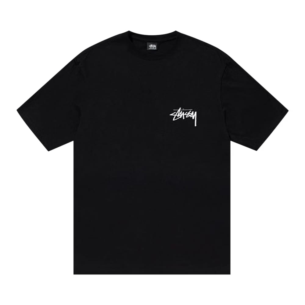 Stussy Gold Lion T-Shirt Black