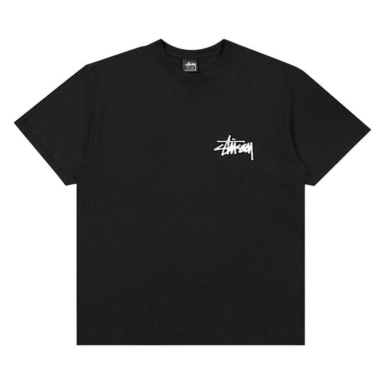 Stussy Old Phone Pigment Dyed T-Shirt Black