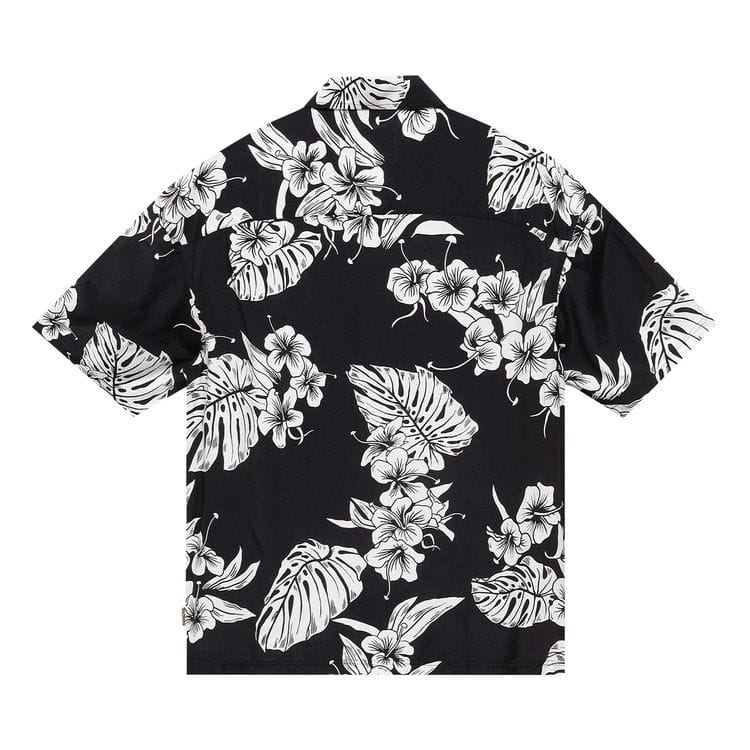 Stussy Hawaiian Shorts-Sleeve Shirt Black