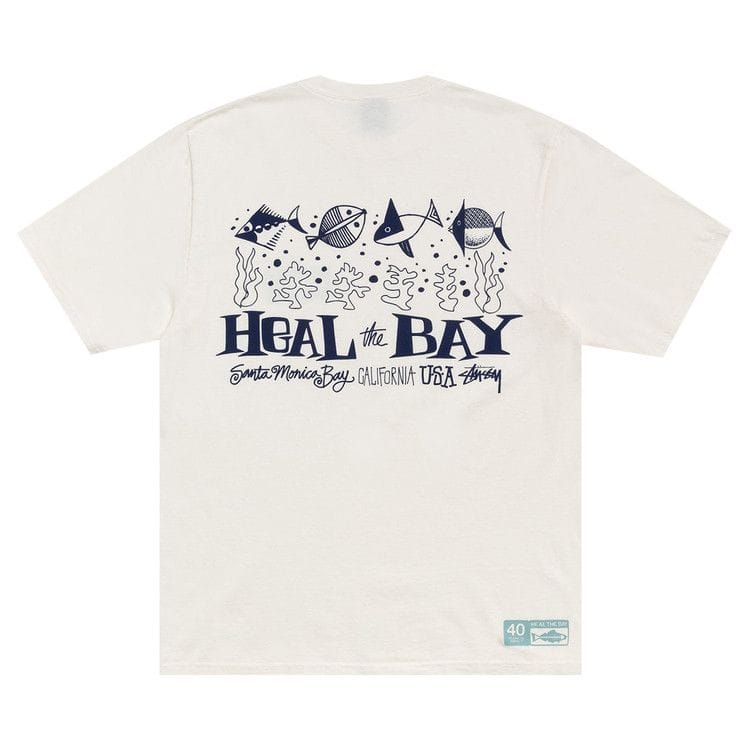 Stussy Heal The Bay 40 T-Shirt Pigment Dyed Natural