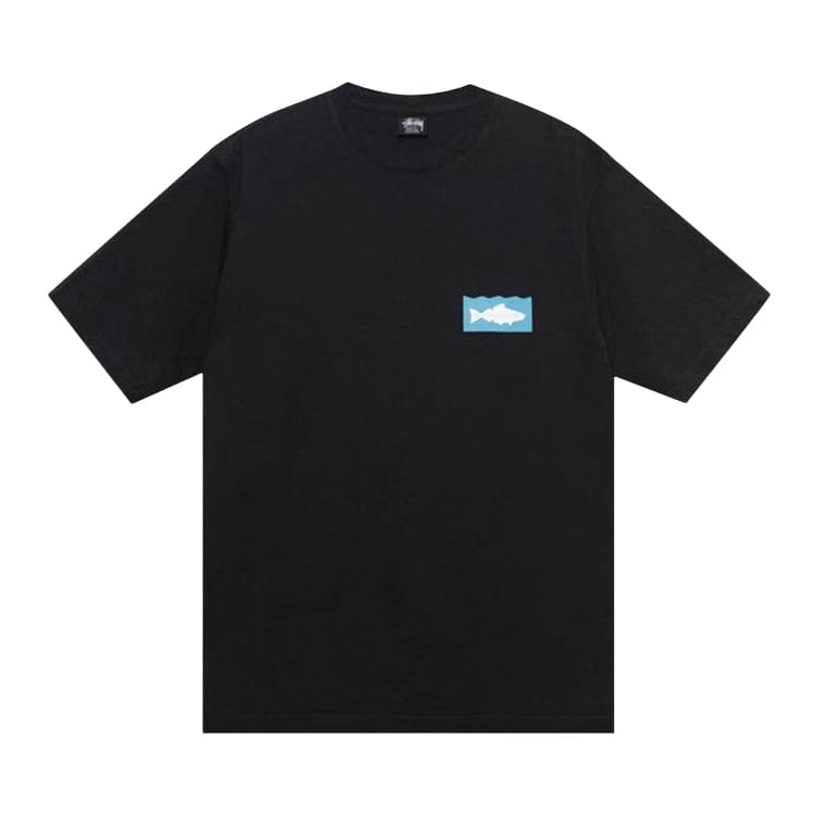 Stussy Heal The Bay Ocean Pigment Dyed T-Shirt Black