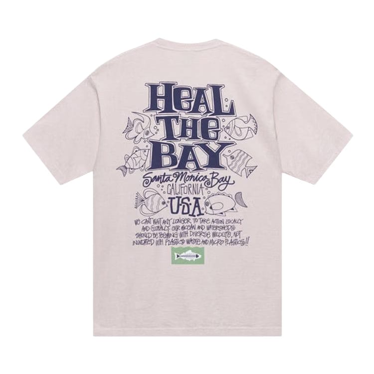 Stussy Heal The Bay Ocean Pigment Dyed T-Shirt Blush