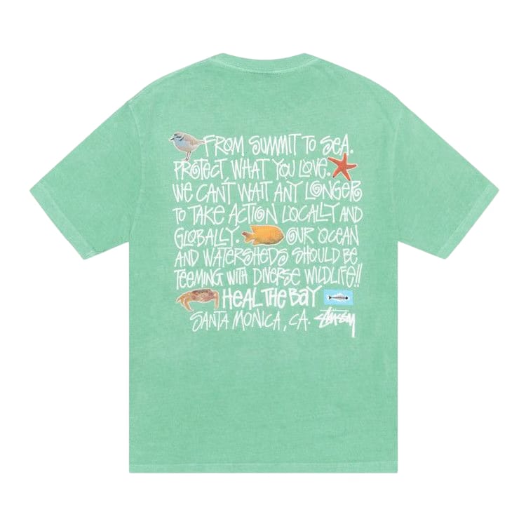 Stussy Heal The Bay Summit To Sea T-Shirt Seafoam