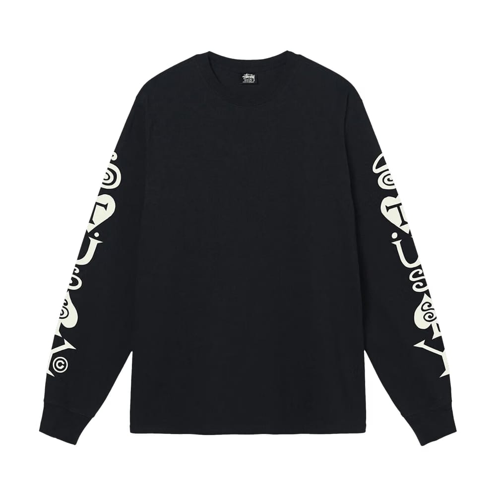 Stussy Hearts And Spades Long-Sleeve T-Shirt Black