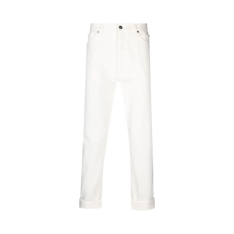 Balmain Low Crotch Jeans Blanc