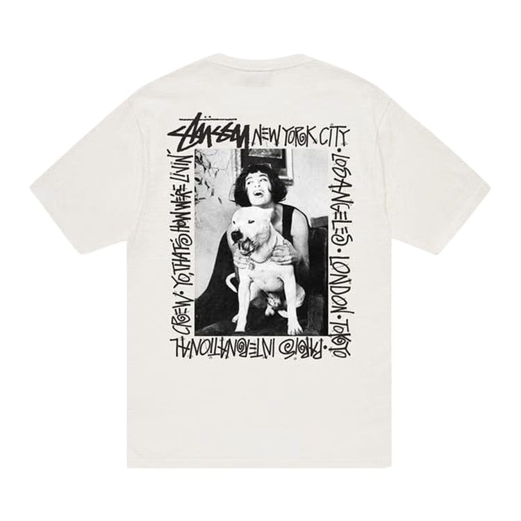 Stussy How We're Livin' Pigment Dyed T-Shirt Natural