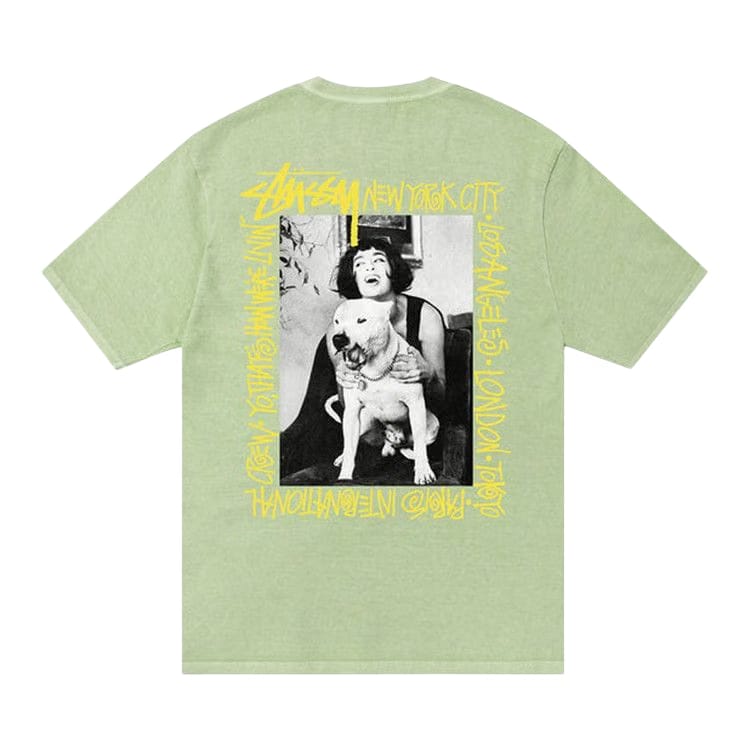 Stussy How We're Livin' Pigment Dyed T-Shirt Sage
